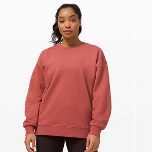 Lululemon🍋 sz. 10 Perfectly Oversized Crew in Soft Cranberry